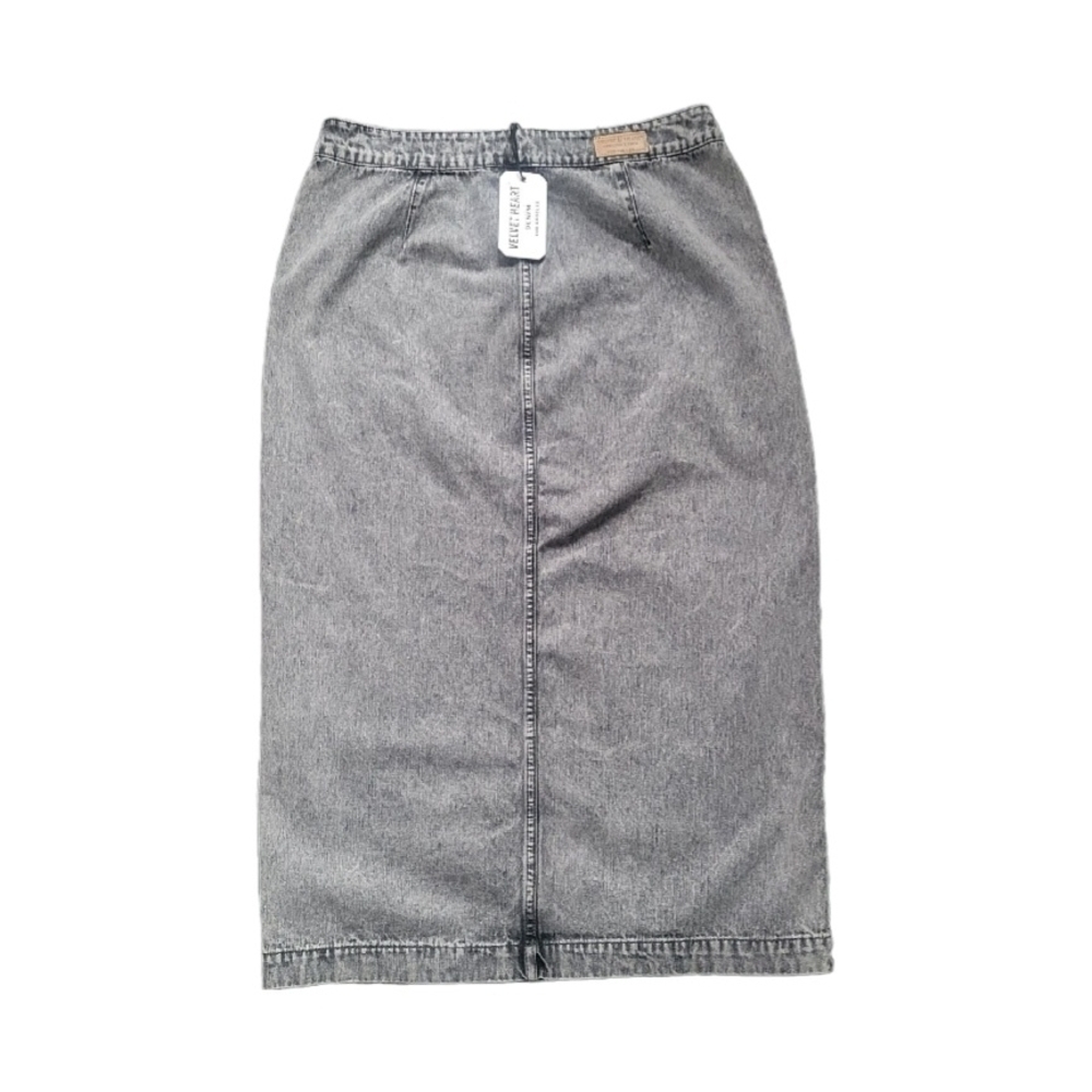 NWT VELVET HEART Paulina Midi Light Gray Denim Skirt - Size L/G - Picture 2 of 10